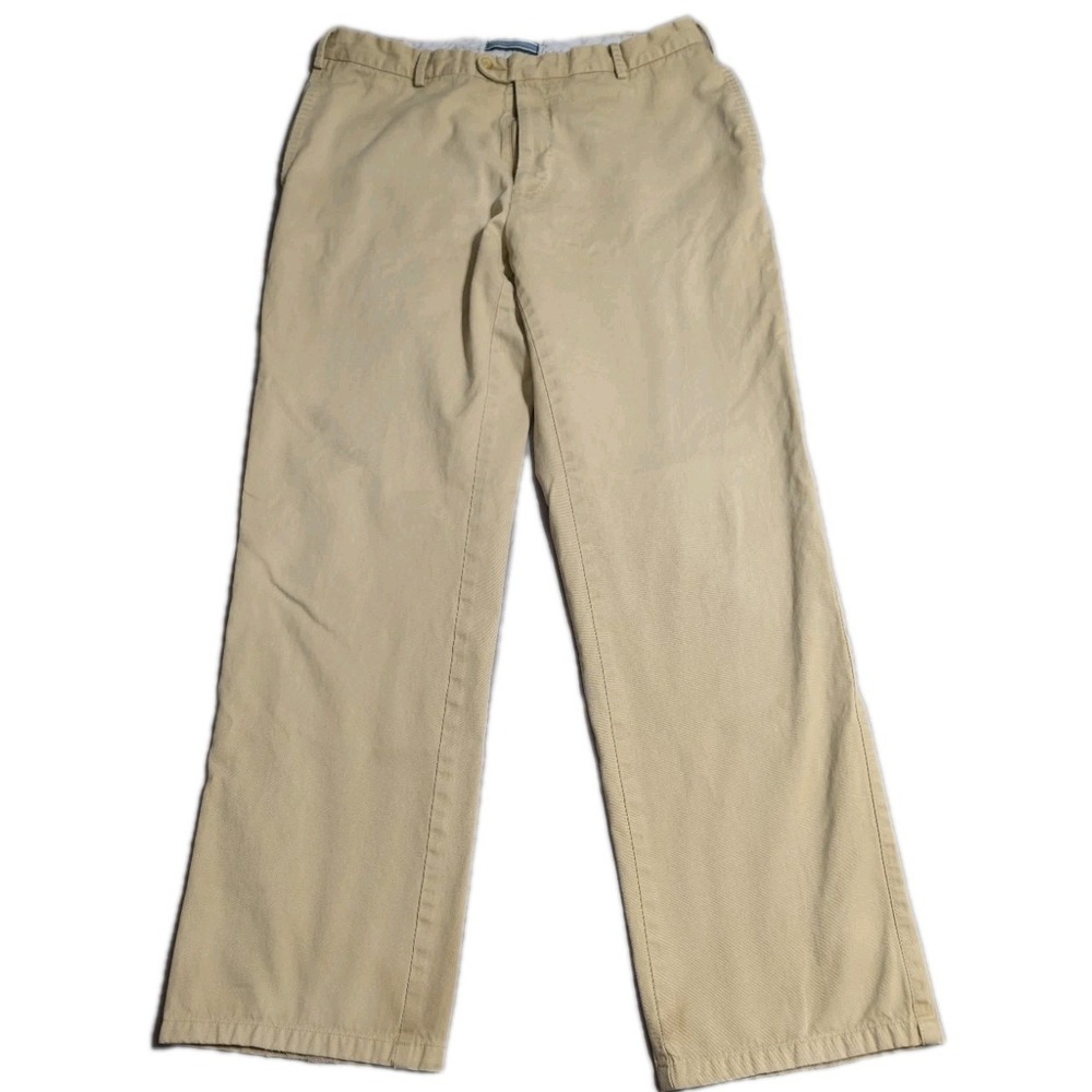 Peter Millar Men's Khaki Chino Pants 35x30 Beige Classic Straight‎ Golf Casual